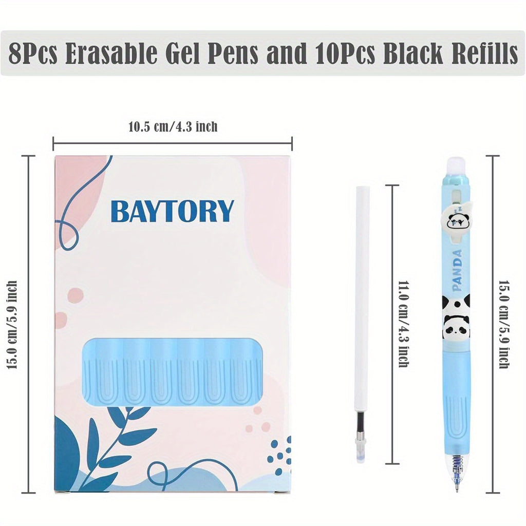 18pcs Erasable Gel Pens, 4pcs Blue & 4pcs Black Ink Pens & 10pcs Black Refills, Cute Retractable Pen with Eraser, 0. 5mm Fine Point, for Crossword Puzzles ( Blue), Ink Gel Pens, Cute Pens Bulk, Pen, Needle Tip Pens, Fancy Pen