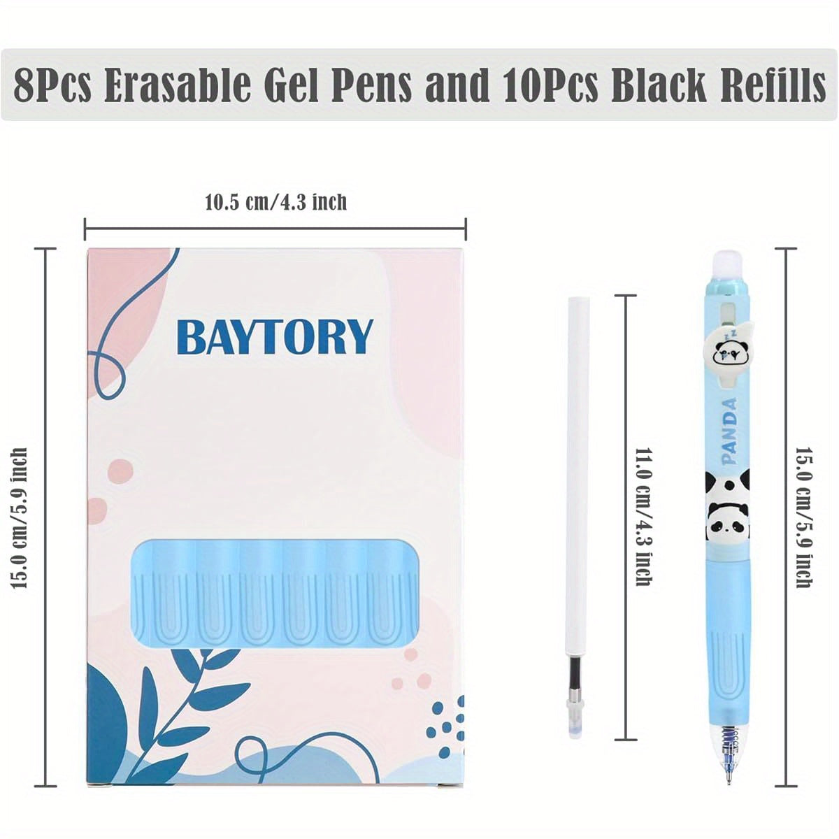 18pcs Erasable Gel Pens, 4pcs Blue & 4pcs Black Ink Pens & 10pcs Black Refills, Cute Retractable Pen with Eraser, 0. 5mm Fine Point, for Crossword Puzzles ( Blue), Ink Gel Pens, Cute Pens Bulk, Pen, Needle Tip Pens, Fancy Pen