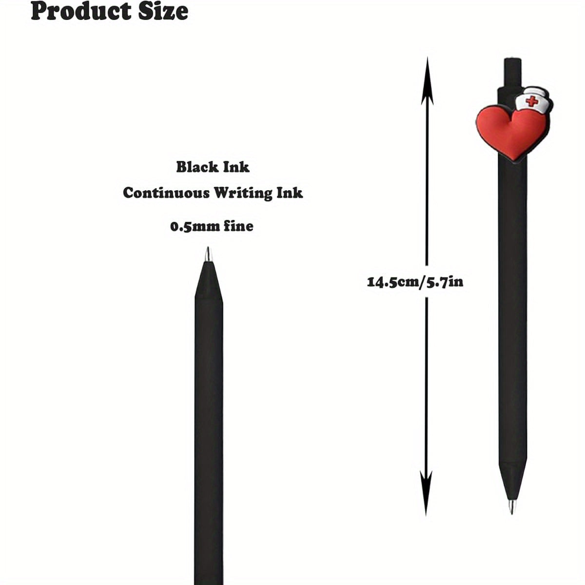 10pcs Cute Nurse Pens, Fun Cartoon Nurse Pen, Retractable Gel Ink Pens, Multi- Functional Writing Tools for Nurses, Medical Assistant Students, Woman Gifts, Nurse Gifts, Nursing Student Accessories, Healthcare Accessories, Nurse Station Essentials, Fun