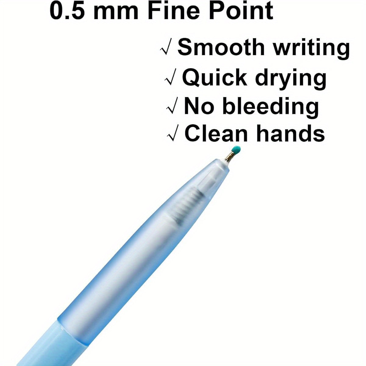 6pcs Retractable Pens with Cute Penguin Design - Black Ink, Durable Metal Construction, Perfect for Penguin Club, School, Office, and Party Favors, Penguin Gifts, School Stationery, Playful Design, Metallic Finish