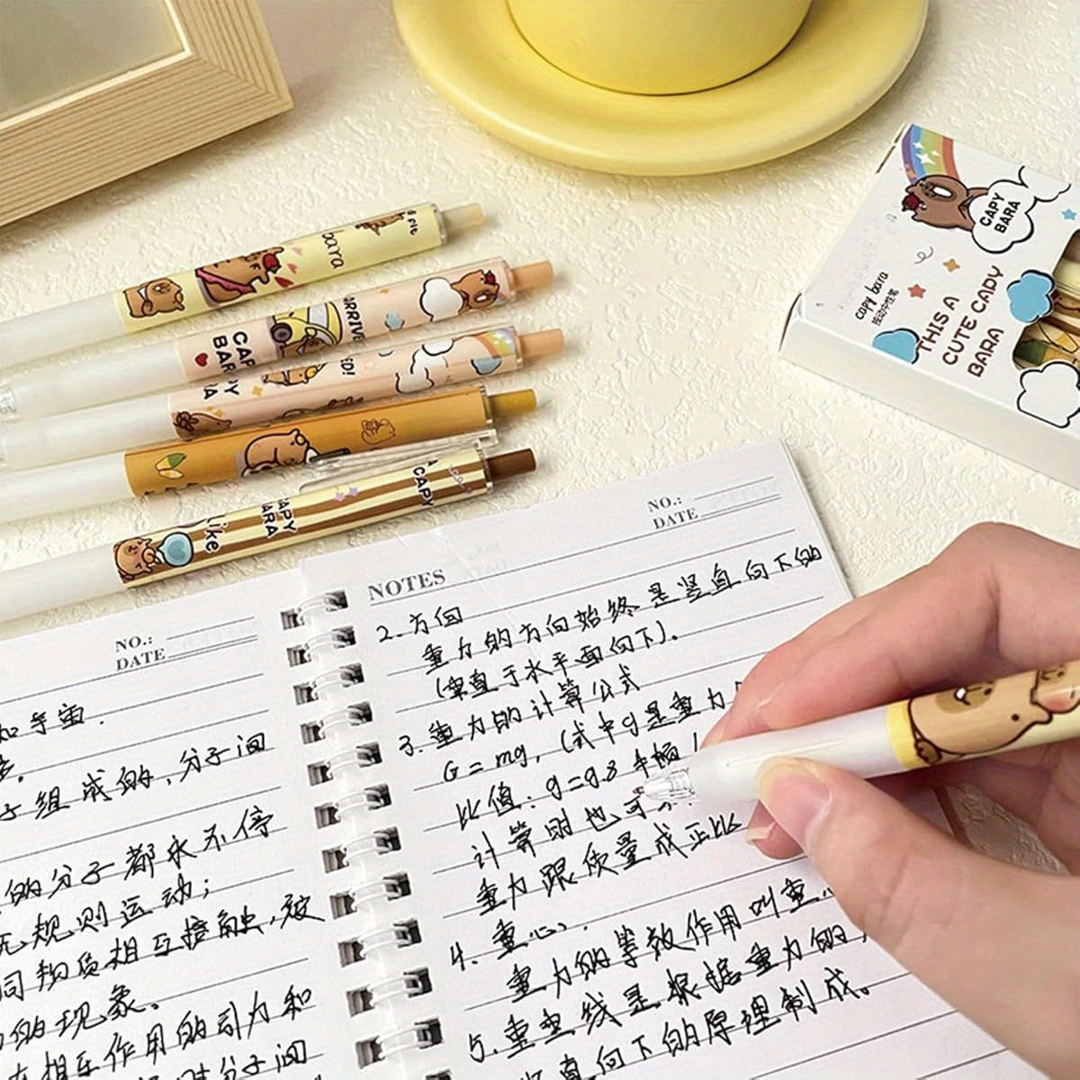 6pcs Capybala Retractable Cute Cartoon Capybara Pens 0. 5mm Black Ink Soft Grip Gel Ink Aesthetic Office School Supplies for Girls Boys Women Men, Cute Gel Pens, Fancy Pen, Needle Tip Pens, Cute Pens Bulk, School Pens, Ink Gel Pens, Notetaking Pens,