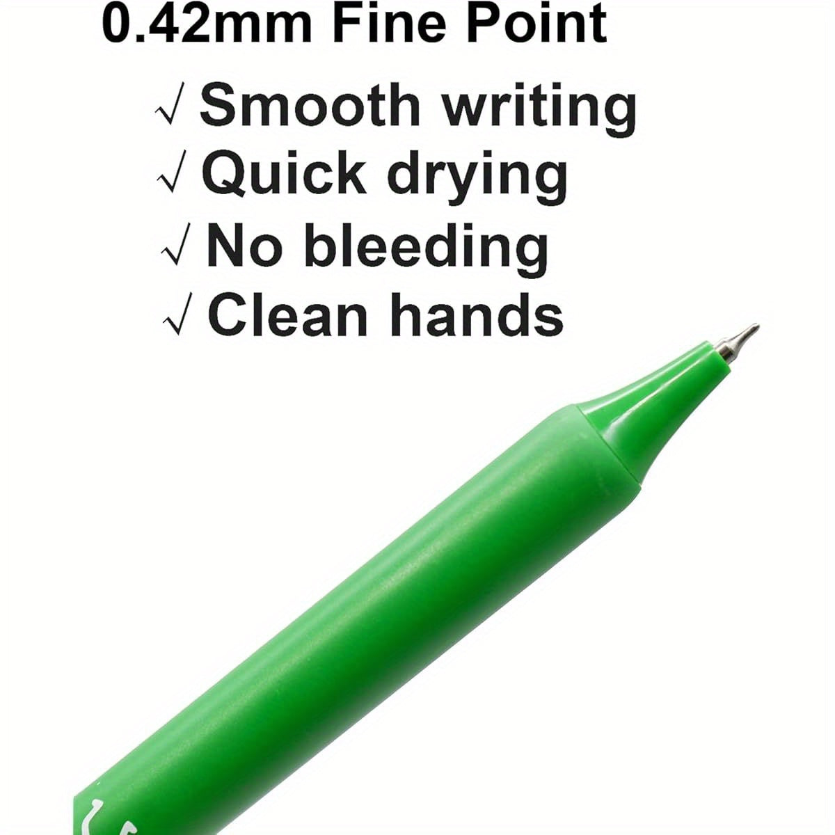 8pcs Cartoon Green Insect Gel Pens Retractable Cute Bugs Pens Little Worm Pens Balck Ink for School Home Office Supplies Birthday Gifts, Office Stationery, Study Essentials, Whimsical Writing Tools, Fun Design, Comfortable Grip, Fine Point Pen, Novelty